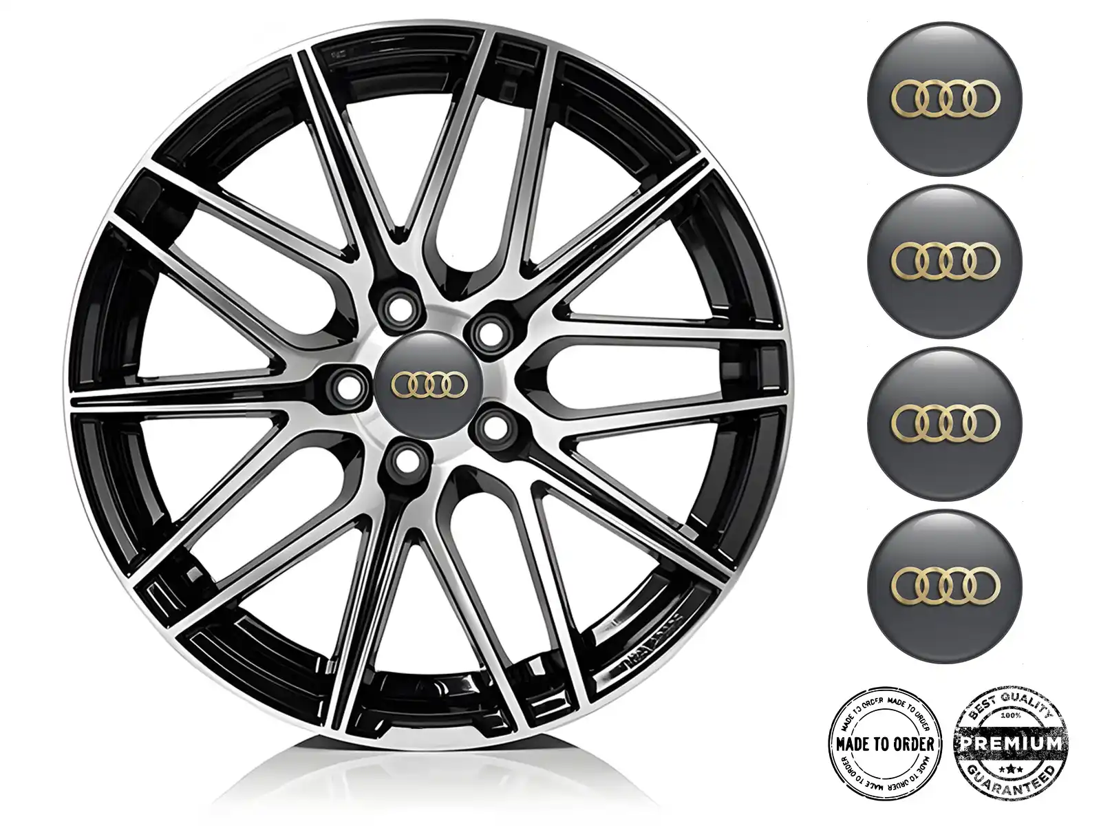 Audi Adesivi Cerchio Logo Design Silicone Custom